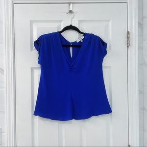 Milly Blue Silk Blouse